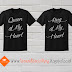 Kaos Couple : King of My Heart kaos hitam