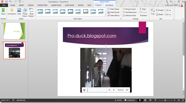 Hasil video ppt