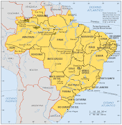 Brasil Norte, Brasil Sul. O mapa abaixo mostra com alguma nitidez que o país . (brasil)