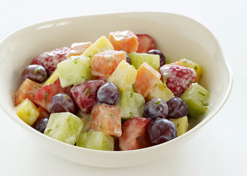 fruit salad. Different forms of fruit salad