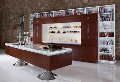 Library kitchen: beautiful and functional kitchen designs