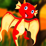 Play Games4King Flying Red Dragon Escape