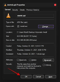 Cara Sideload APK di Windows 11 Secara Otomatis Dengan Klik dua kali (Double-click)