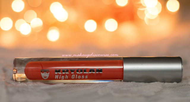 Kryolan High Gloss Brilliant Lip Shine in Apricot Review, Swatches, Photos