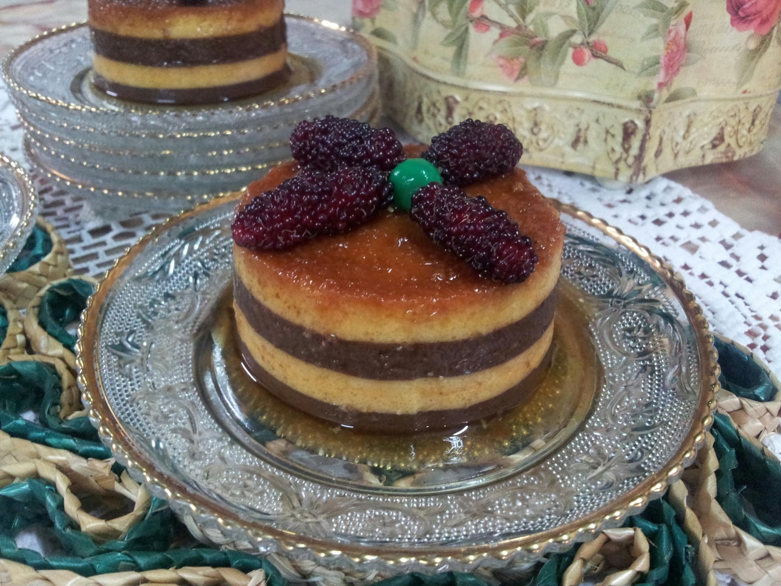 DUHAI HATI: Puding Karamel Jagung Lapis Coklat