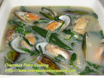 Tinolang Tahong with Sotanghon Recipe