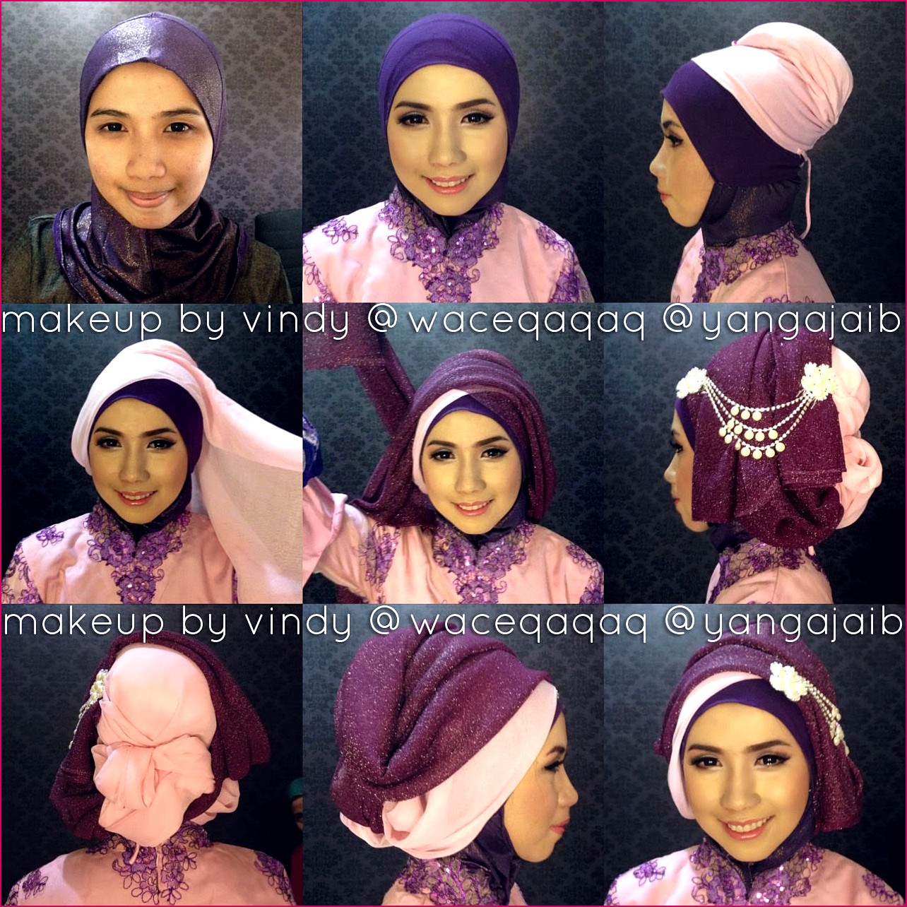 18 Tutorial Hijab Pesta Untuk Kebaya Tutorial Hijab Terbaru Tahun 2017