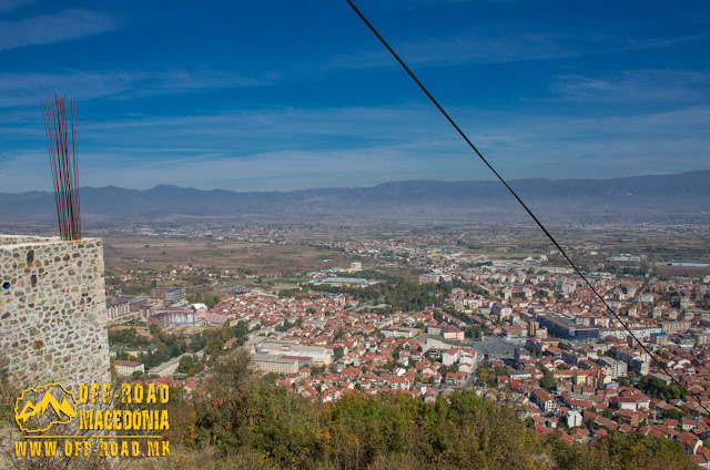 Panorama - Strumica city  - View from Carevi Kuli (Czar's Towers) 