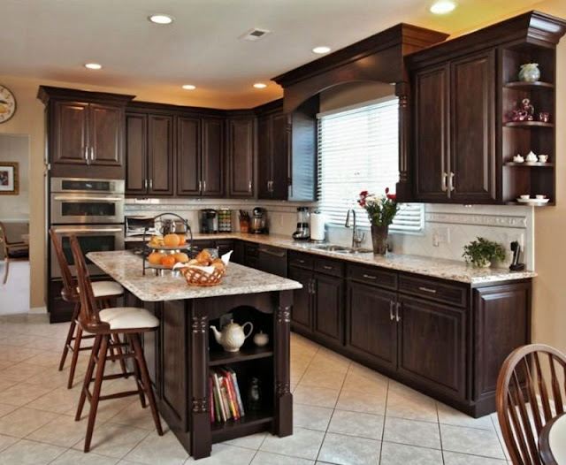 kitchen ideas with dark cabinets