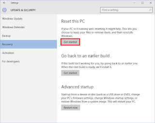 Cara Reset Ulang Atau Recovery Windows 10