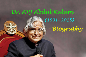 APJ Abdul Kalam - Biography