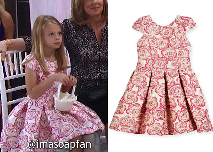 Charlotte Cassadine, Scarlett Fernandez, Rose Brocade Party Dress, Zoe, General Hospital, GH