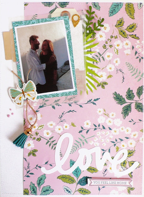 Scrapbooking - Scraplift di Kushi con sfondo floreale