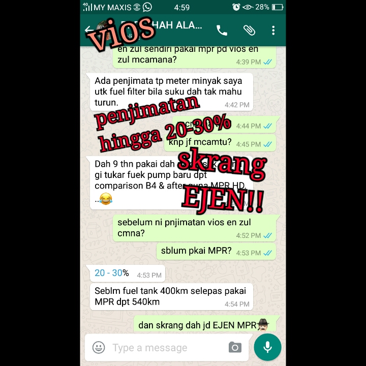 TESTIMONI PENGGUNA MPR - JIMAT MINYAK MPR