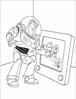 Buzz Lightyear coloring page Toy story