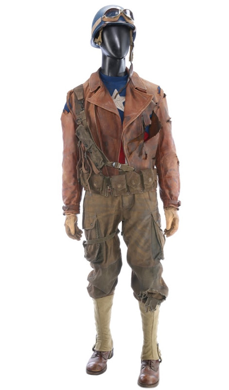 Chris Evans Captain America WWII distressed army rescue costume