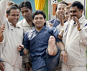 Diego Maradona in Kolkata