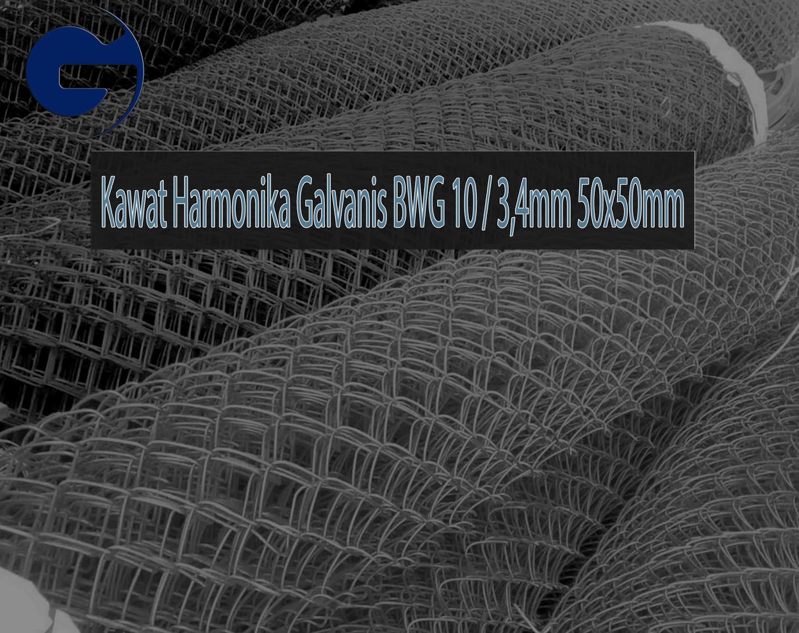 Jual Kawat Harmonika Galvanis SNI BWG 10/3,4mm 50x50mm