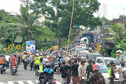 Polisi Kawal Ketat Pawai Ogoh-Ogoh di Dusun Taman Bali