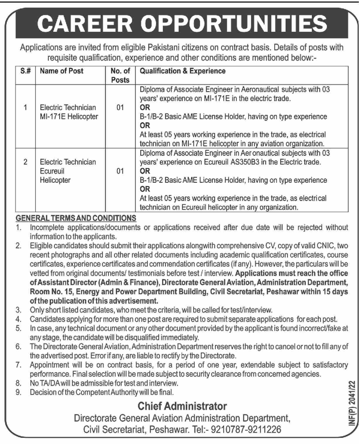 Latest Civil Secretariat Management Posts Peshawar 2022