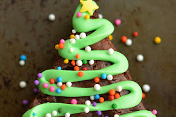 Easy Christmas Tree Brownies