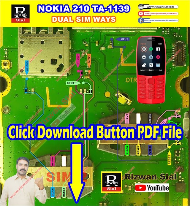 nokia 210 ta 1139 sim ways || insert sim