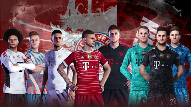Kits FC Bayern München Season 2022-2023 For eFootball PES 2021