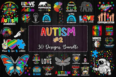 30 Designs Autism Svg