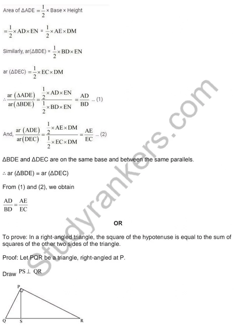 Previous Year Question Paper for CBSE Class 10 Maths 2019 Part 23