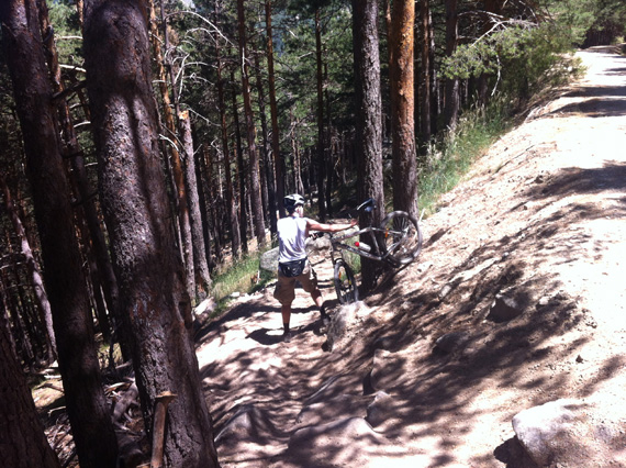 Ruta en bici por la Hoya de San Blas, julio 2012