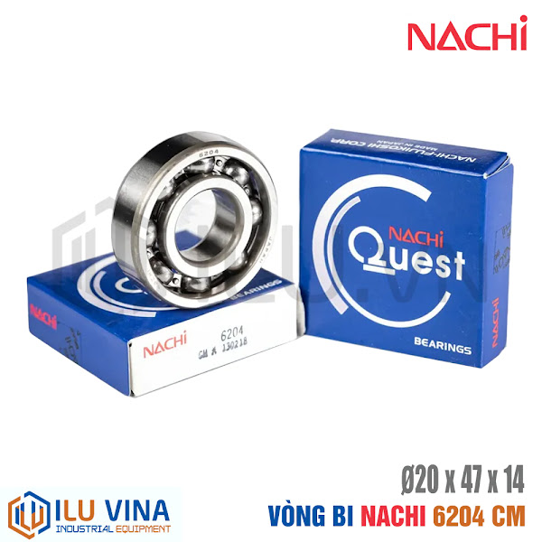 6204-CM - Vòng bi, Bạc đạn, Bearing  Nachi 6204-CM