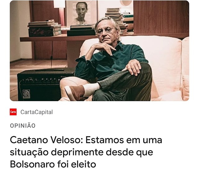 É...velho Caetano. Abstinência de verba pública gera depressão