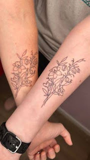 16 Minimalist Simple Line Art Birth Flower Tattoos On The Forearm