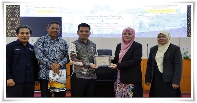 Bahas Kolaborasi Akademik dan Kerja Sama : University Sultan Zainal Abidin Malaysia Kunjungi UNP