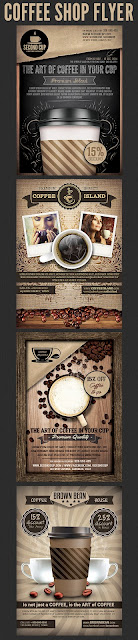  Coffee Shop Promotion Flyer Template Bundle