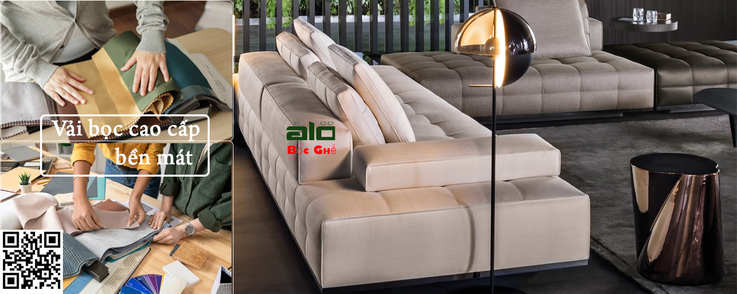 bọc lại ghế sofa vải nhung nỉ