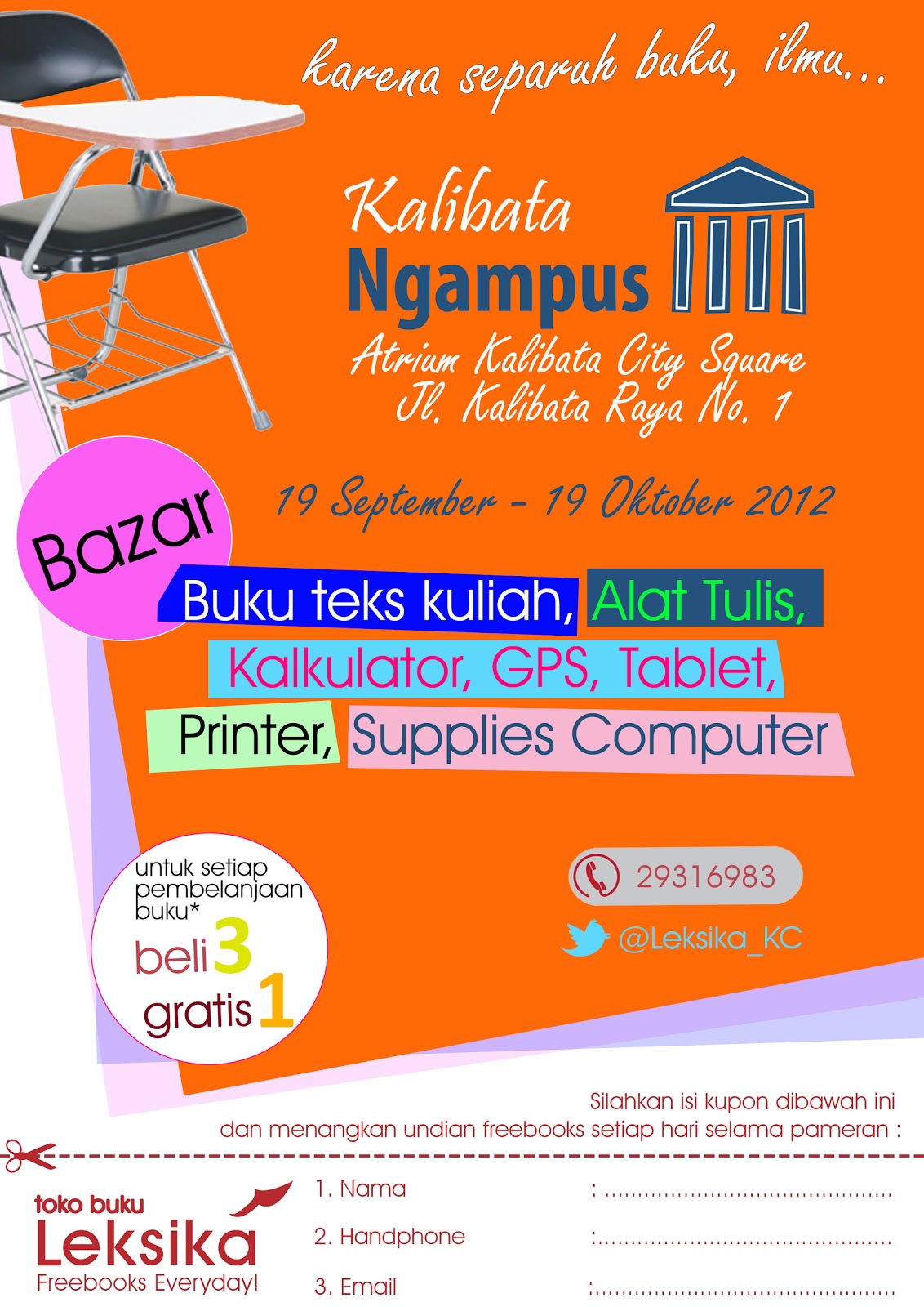 Contoh Flyer Promo Toko Buku  Jasa Desain Brosur