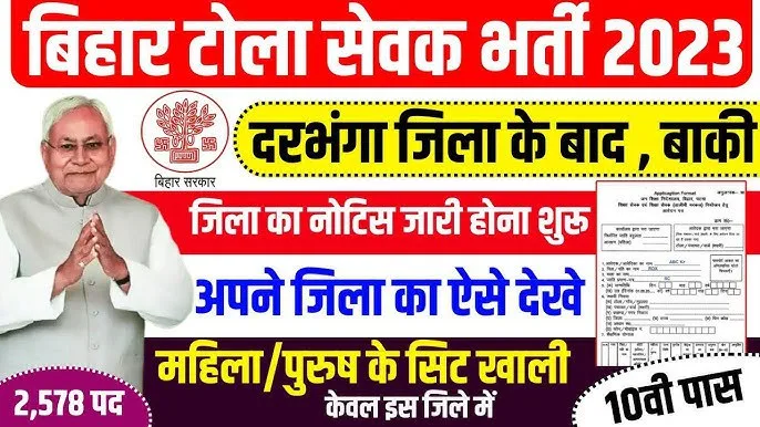 बिहार टोला सेवक (शिक्षा सेवक ) भर्ती 2023, Bihar Siksha Sevak Talimi Markaz Vacancy, Tola Sevak Vacancy 2023,