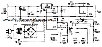 Simple Variable Dc Supply Step Circuit Diagram