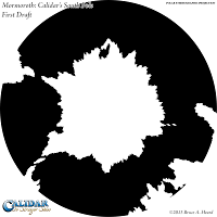 Mormoroth: Calidar's South Pole (First Draft), Polar Stereographic Projection