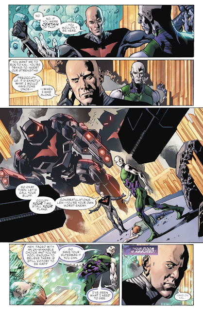 Super-Marciano e Lex Luthor-Batman da Terra 32 em Lex Luthor Ano do Vilão, Super-Martian and Lex Luthor-Batman from Earth 32 in Lex Luthor Year of the Villain