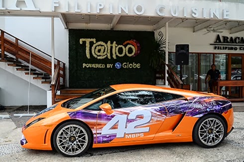 Lamborghini Gallardo with Tattoo LTE Decale