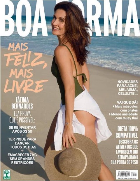 Poderosa! Aos 55 anos, Fátima Bernardes bota o corpão pra jogo em capa de revista