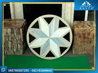 Meja Motif Marmer