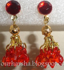 Red Teardrop beaded Jimikki  (9)