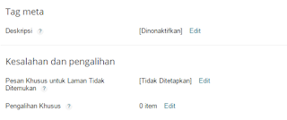 Cara Mengaktifkan Deskripsi Penelusuran Pada Blog