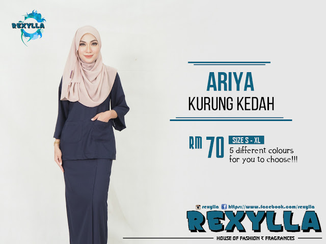 rexylla, baju kurung, kurung kedah, ariya collection