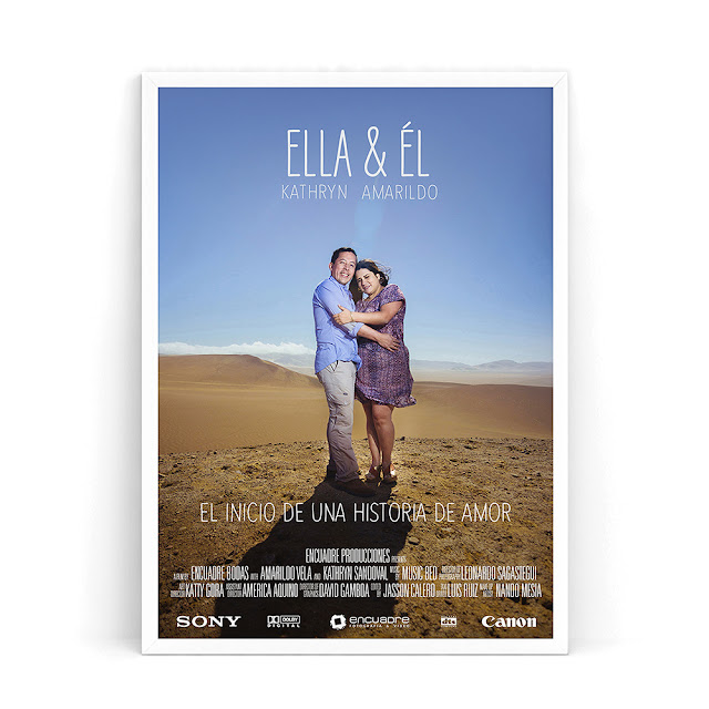 poster pelicula fotos de novios ella y el