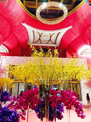 Vibrant Colors of the Lobby at Okada