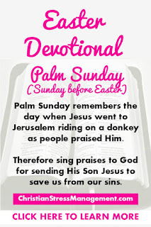 Easter Devotional for Palm Sunday